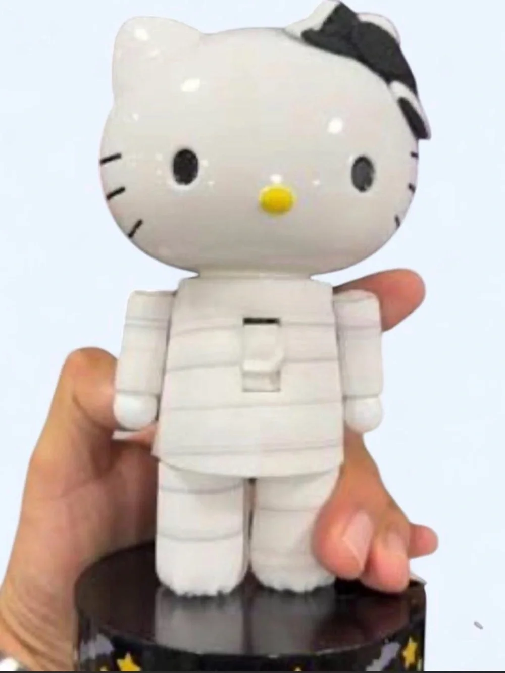 Hello Kitty White Figure with Black Bow and Yellow Nose